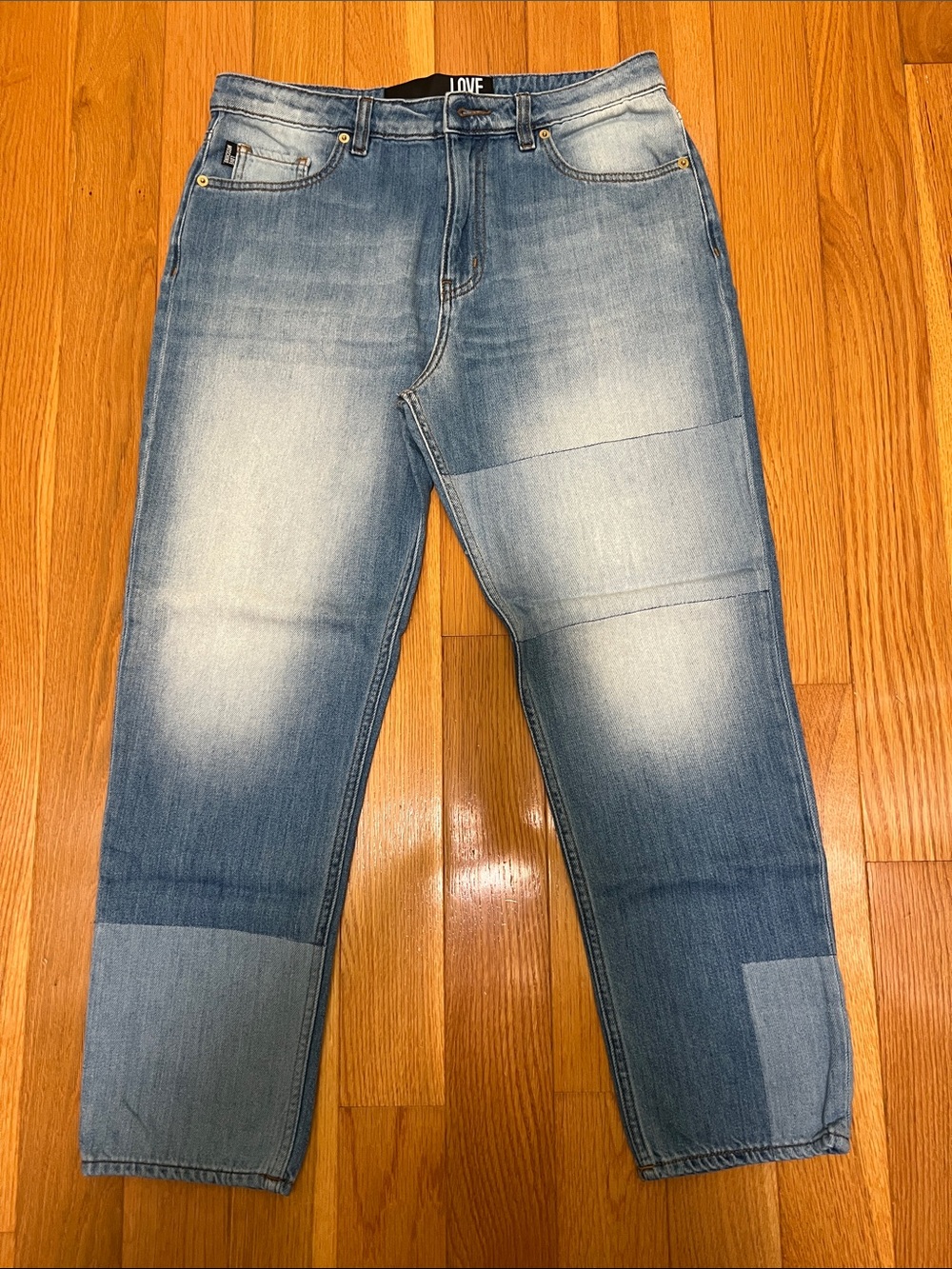 Love Moschino Light Blue Washed Relaxed Jeans
